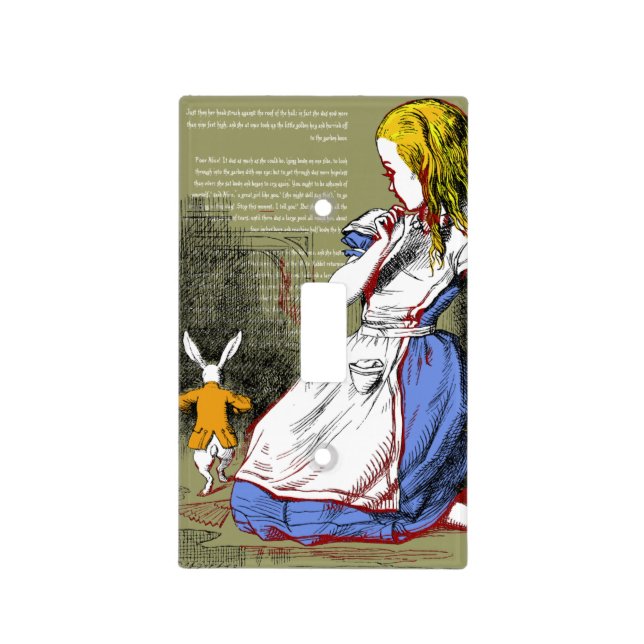Alice in Wonderland Light Switch Cover (Front)