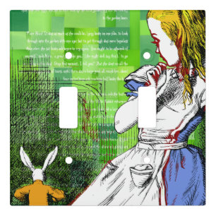 Alice in Wonderland Light Switch Cover