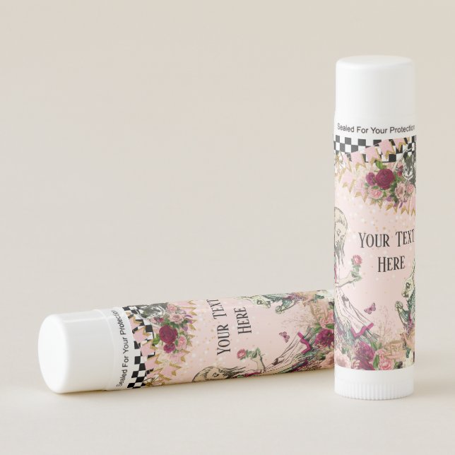 Alice in Wonderland Lip Balm Favors (Front)