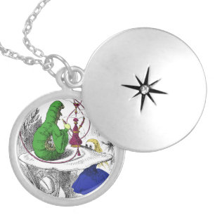 Alice in Wonderland Locket - The Caterpillar Necklace