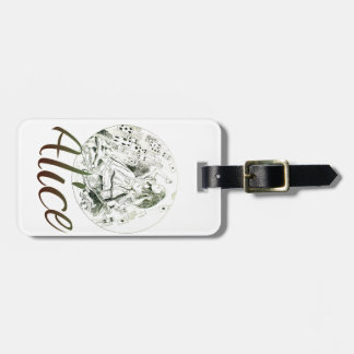 Alice in Wonderland Luggage Tag