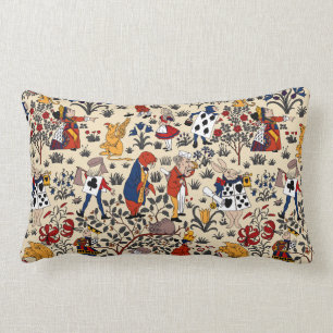 Alice in Wonderland Lumbar Pillow