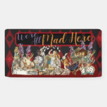 Alice in Wonderland Mad Cheshire Cat Banner