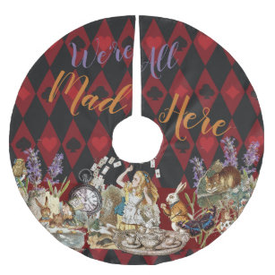 Alice in Wonderland Mad Cheshire Cat Brushed Polyester Tree Skirt