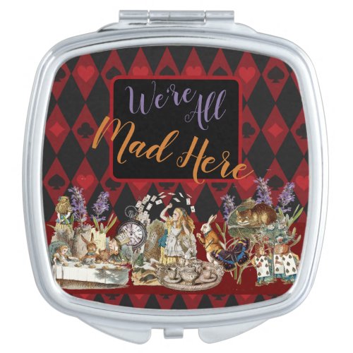 Alice in Wonderland Mad Cheshire Cat Compact Mirror