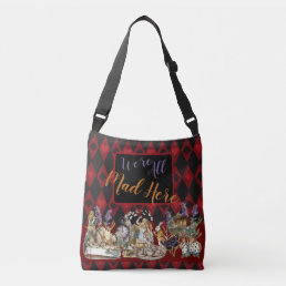 Alice in Wonderland Mad Cheshire Cat Crossbody Bag