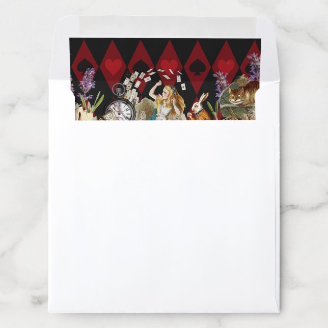 Alice in Wonderland Mad Cheshire Cat Envelope Liner (In Envelope)