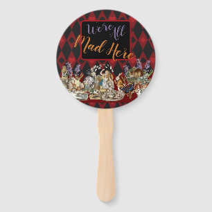 Alice in Wonderland Mad Cheshire Cat Hand Fan