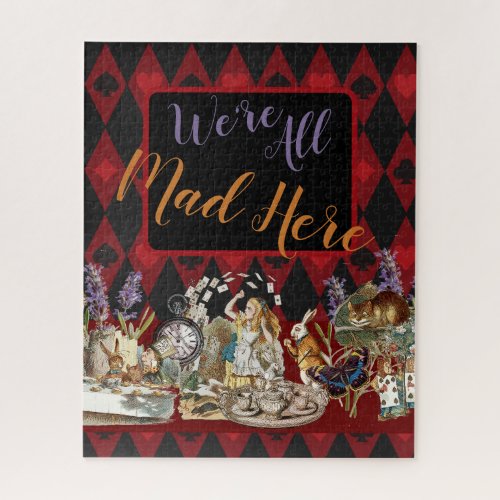 Alice in Wonderland Mad Cheshire Cat Jigsaw Puzzle