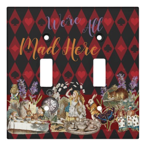 Alice in Wonderland Mad Cheshire Cat Light Switch Cover