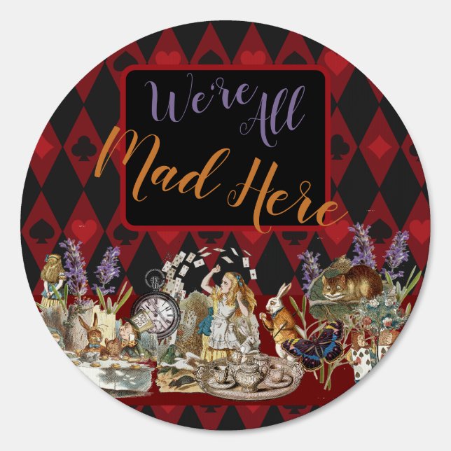 Alice in Wonderland Mad Cheshire Cat Sign (Front)