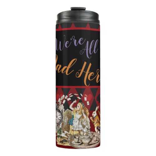 Alice in Wonderland Mad Cheshire Cat Thermal Tumbler