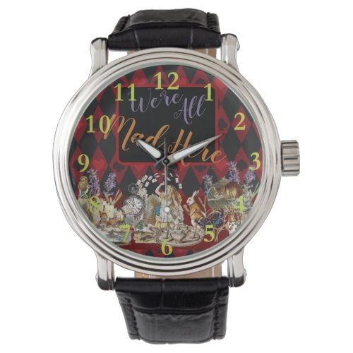 Alice in Wonderland Mad Cheshire Cat Watch