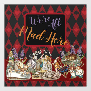 Alice in Wonderland Mad Cheshire Cat Window Cling