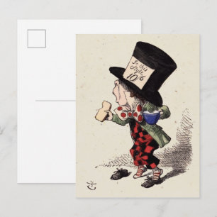 Alice in Wonderland - Mad Hatter (color) Postcard