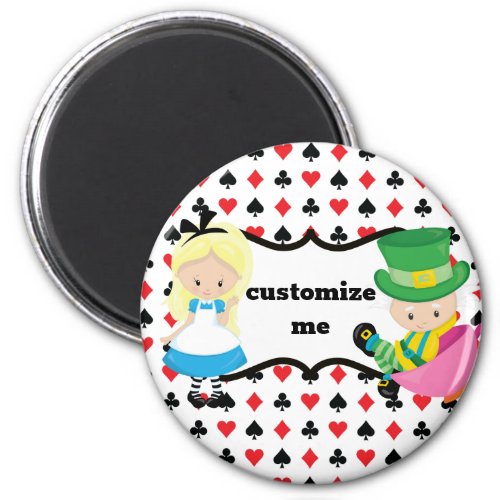 Alice in Wonderland Mad Hatter Custom Magnet