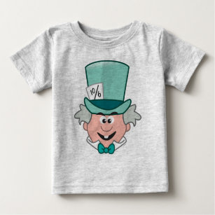 Alice in Wonderland   Mad Hatter Emoji 2 Baby T-Shirt