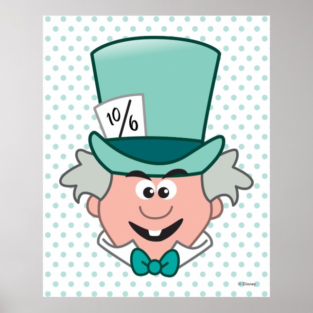 Alice in Wonderland | Mad Hatter Emoji 3 Poster (Front)