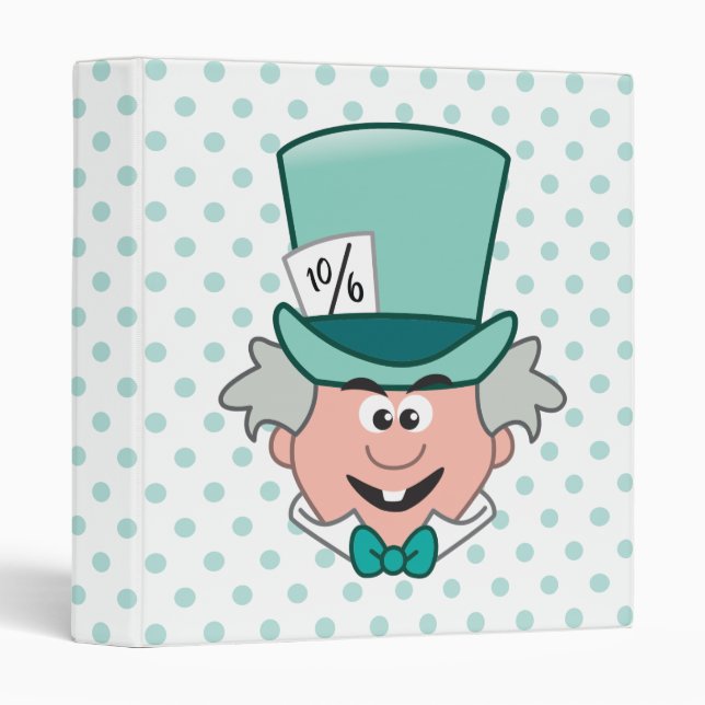 Alice in Wonderland | Mad Hatter Emoji Binder (Front/Spine)