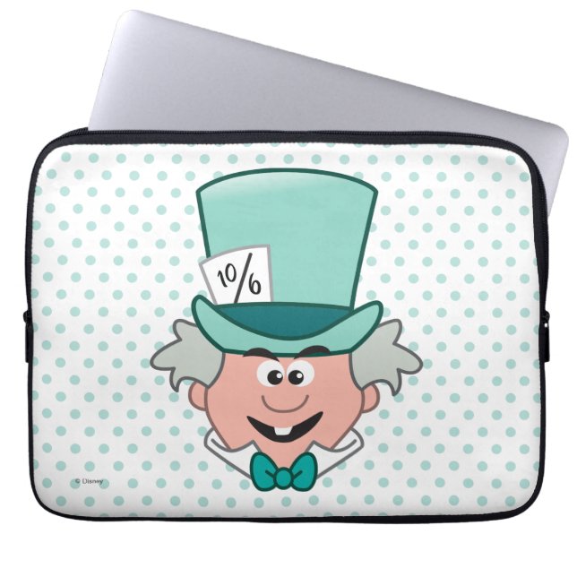 Alice in Wonderland | Mad Hatter Emoji Laptop Sleeve (Front)