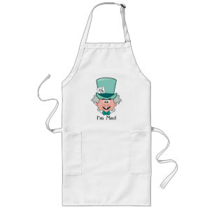 Alice in Wonderland   Mad Hatter Emoji Long Apron