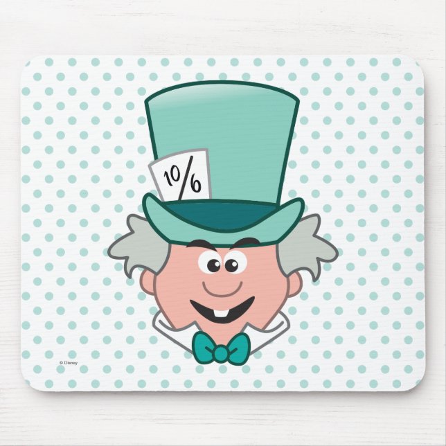 Alice in Wonderland | Mad Hatter Emoji Mouse Pad (Front)