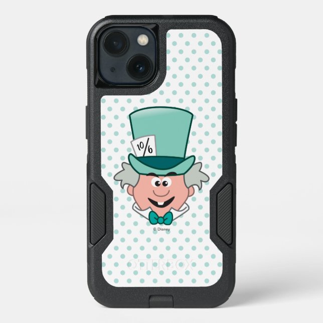 Alice in Wonderland | Mad Hatter Emoji Otterbox iPhone Case (Back)