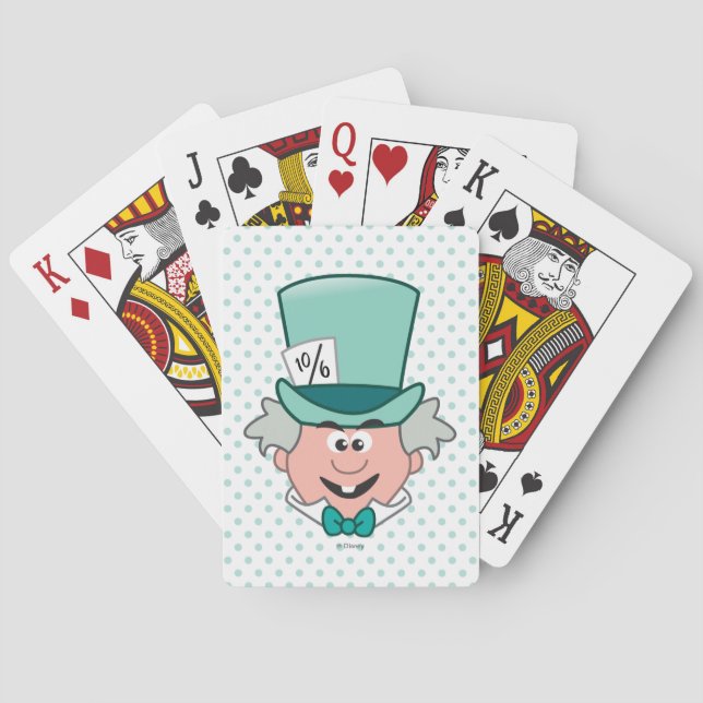 Alice in Wonderland | Mad Hatter Emoji Poker Cards (Back)