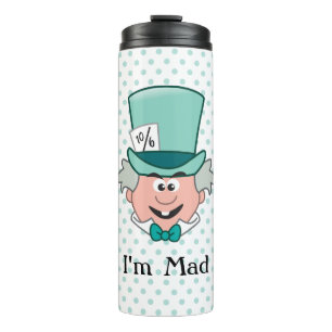 Alice in Wonderland Mad Hatter Emoji Thermal Tumbler