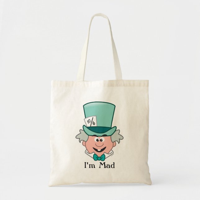 Alice in Wonderland | Mad Hatter Emoji Tote Bag (Front)
