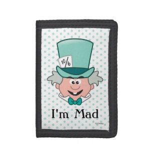 Alice in Wonderland Mad Hatter Emoji Tri-fold Wallet