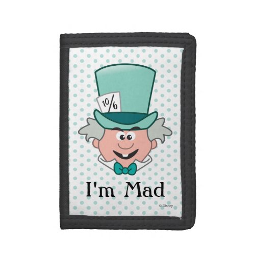 Alice in Wonderland  Mad Hatter Emoji Trifold Wallet