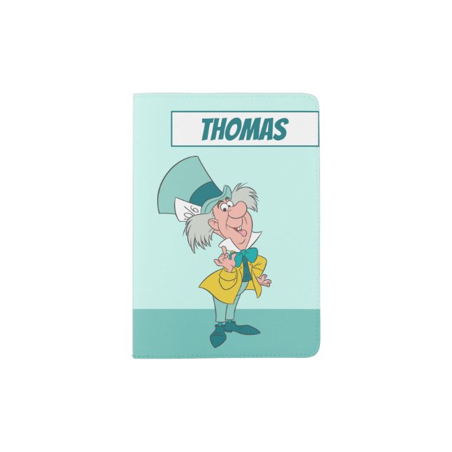 Alice in Wonderland Mad Hatter - Name Passport Holder (Front)