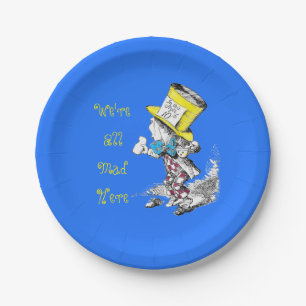 Alice in Wonderland Mad Hatter Paper Plate