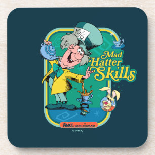 Alice in Wonderland   Mad Hatter Skills Beverage Coaster
