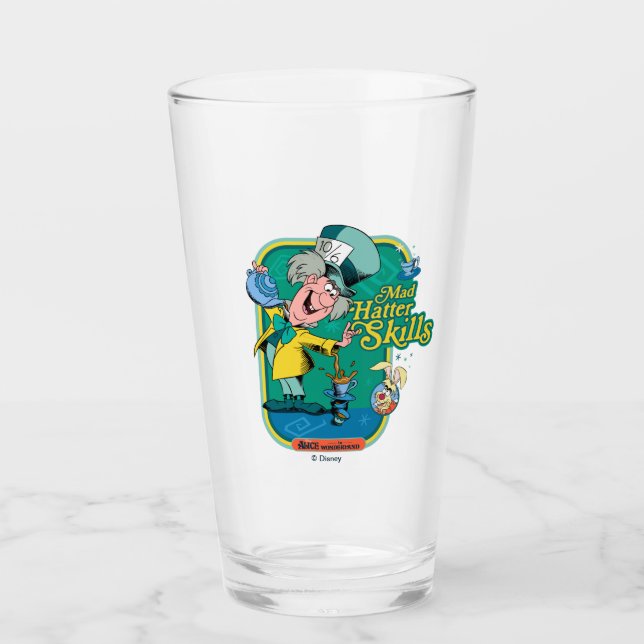 Alice in Wonderland | Mad Hatter Skills Glass (Front)