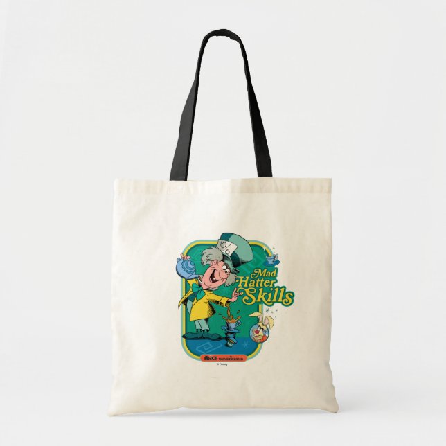Alice in Wonderland | Mad Hatter Skills Tote Bag (Front)