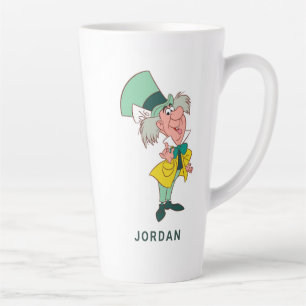 Alice in Wonderland Mad Hatter standing talking Latte Mug
