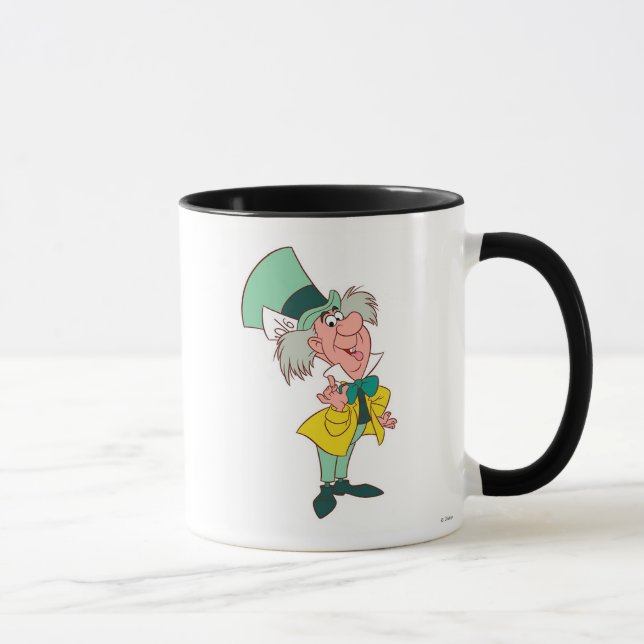 Alice in Wonderland Mad Hatter standing talking Mug (Right)