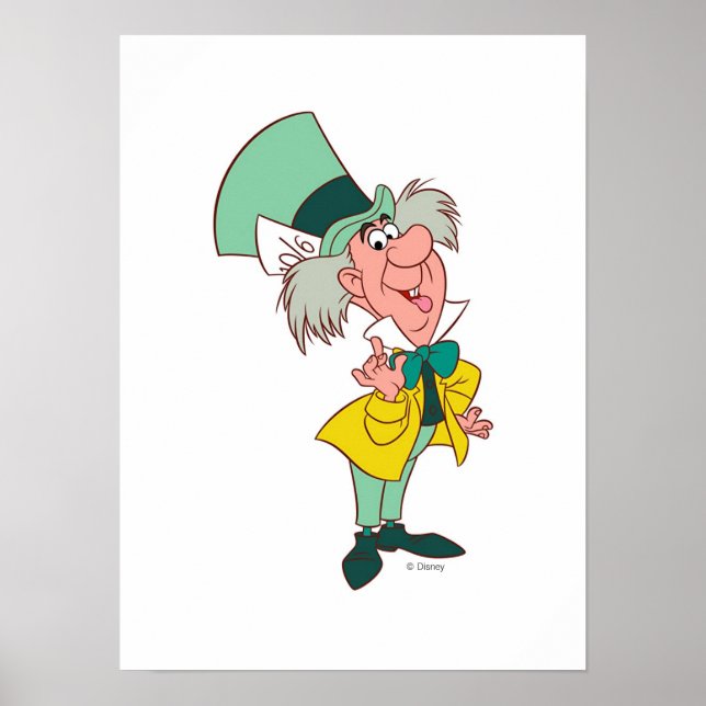 Alice in Wonderland Mad Hatter standing talking Poster (Front)