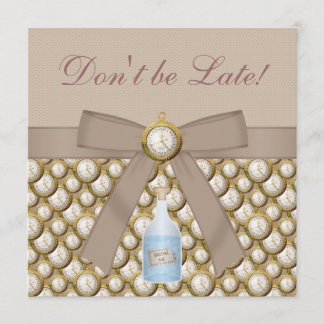 Alice in Wonderland Mad Hatter Tea Party Invites