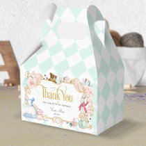 Alice in wonderland, mad hatter tea party mint favor boxes