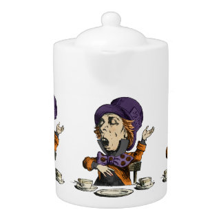 Alice In Wonderland Mad Hatter Tea Time Teapot