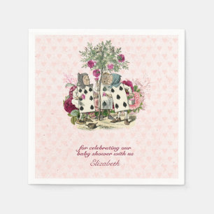 Alice In Wonderland Mad Hatters Tea Party Custom Napkins