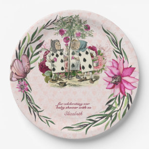 Alice In Wonderland Mad Hatters Tea Party Custom Paper Plates