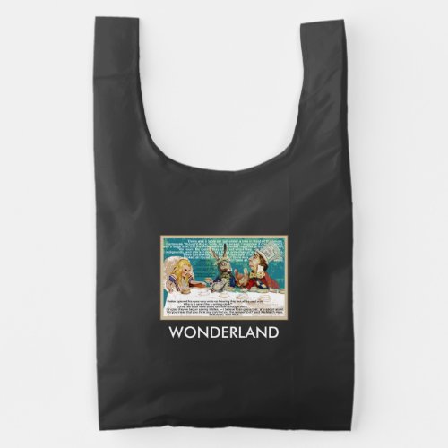 Alice in Wonderland Mad Hatters Tea Party Reusable Bag