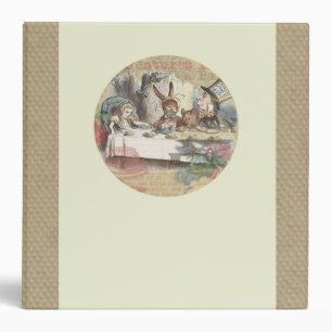 Alice in Wonderland Mad Tea Party Art Binder