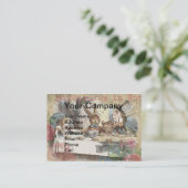 Alice in Wonderland Mad Tea Party Art Business Card (Standing Front)