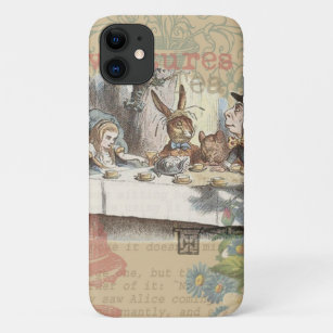 Alice in Wonderland Mad Tea Party Art iPhone 11 Case