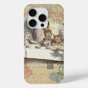 Alice in Wonderland Mad Tea Party Art iPhone 15 Pro Case
